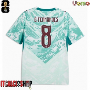 Portogallo Bruno Fernandes #8 Seconda Maglia Mondiali 2026 Manica Corta